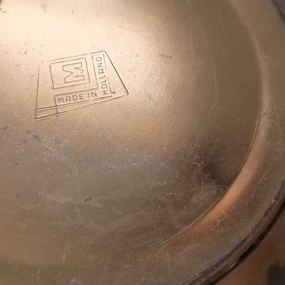 Vintage Silent Butler Table Sweeper Crumb Catcher Holland Copper Brass Wooden - Picture 4 of 16